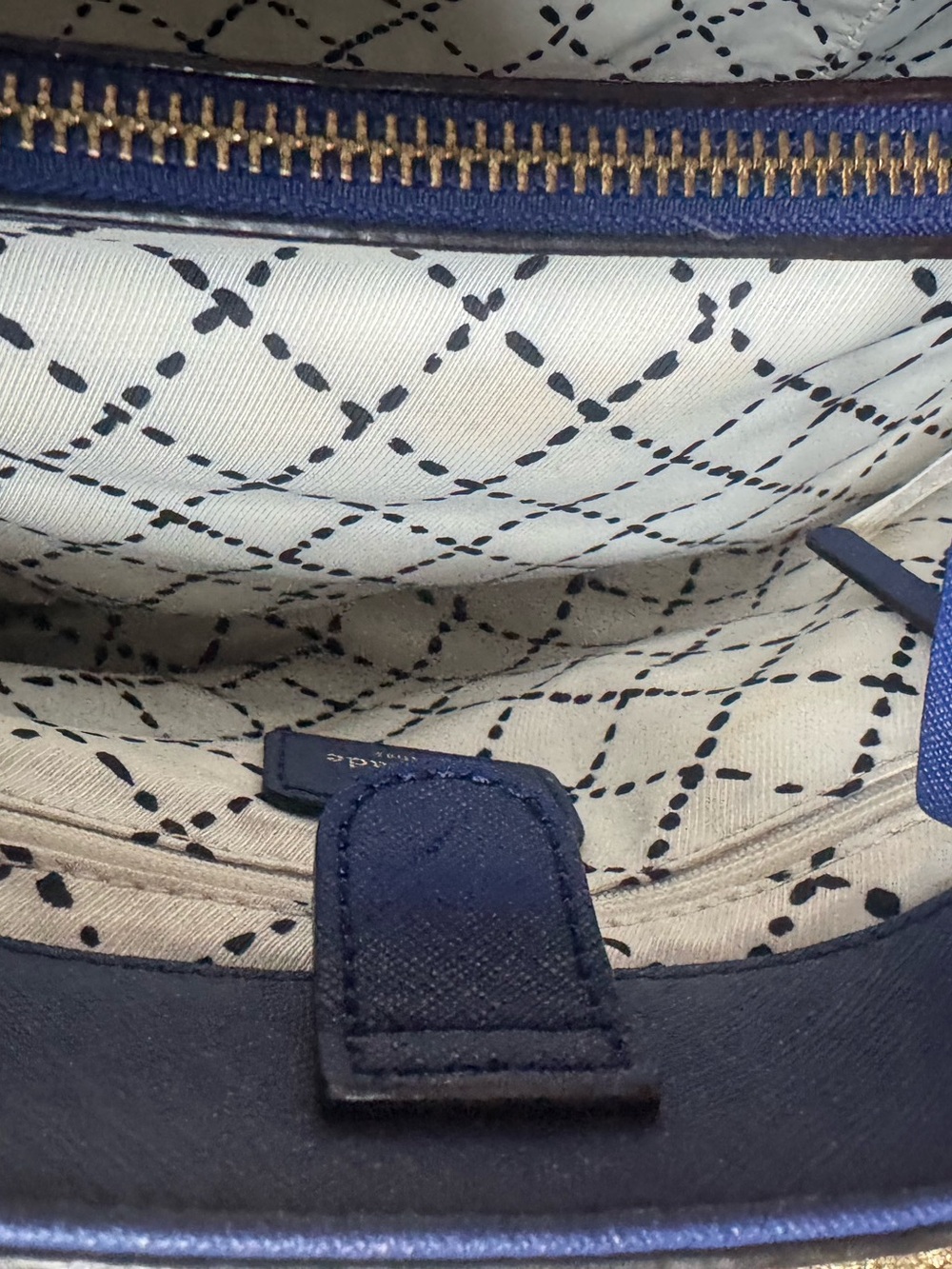 Kate Spade Blue Shoulder Bag EUC - Picture 10 of 14